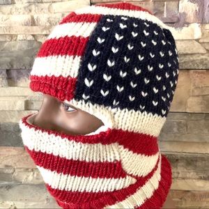 Handmade 100% wool face mask ski mask winter hat